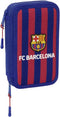 Safta Fc Barcelona Double Filled Etui 28 Eenheden Rood,Blauw Man