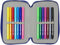 Safta Fc Barcelona Double Filled Etui 28 Eenheden Rood,Blauw Man