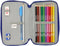 Safta Fc Barcelona Double Filled Etui 28 Eenheden Rood,Blauw Man