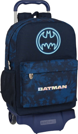 Safta Met Trolley Wheels Batman Legendary Rugzak Blauw