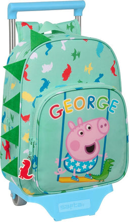 Safta Met Trolley Wielen George Rugzak Groen