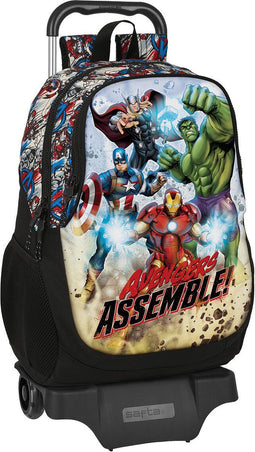 Safta Met Trolleywielen Avengers Forever Rugzak Veelkleurig