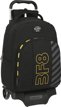 Safta Met Trolleywielen Blackfit8 Zone Rugzak Zwart