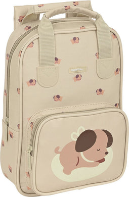 Safta Peuterspeelzaal "puppy" Met Handvatten Rugzak Beige