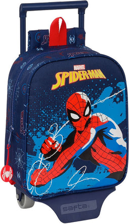Safta Spider-man Neon-trolley Blauw