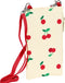 Safta Telefoontasje Kers - 19 x 10 cm - Polyester