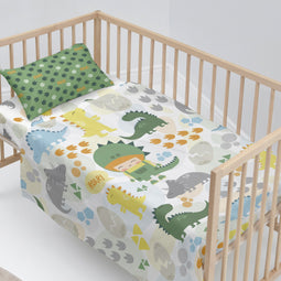 Happy Friday Sheet set 2 pieces Happydino 100x130 cm (Cot) Multicolor