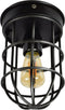 Urban Interiors Barn Plafondlamp Zwart - Metalen kooi - 12x22
