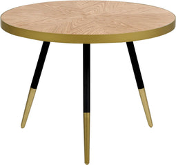 Salontafel lichthout met goud RAMONA