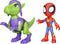 Spidey And His Amazing Friends Dino-webs En Goblin Raptor-figuur Veelkleurig