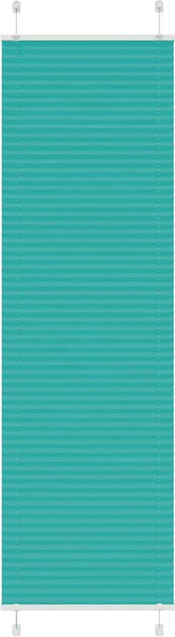 vidaXL - Plissé - rolgordijn - 55x200 - cm - stofbreedte - 54,4 - cm - petrol - groen
