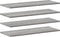 vidaXL - Wandschappen - 4 - st - 80x30x1,5 - cm - bewerkt - hout - grijs - sonoma - eiken