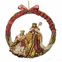 Kerstversiering DKD Home Decor Rood Gouden (30 x 5 x 30 cm)