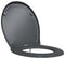 vidaXL - Snelsluit - Toiletbril - met - Soft - Close - Duroplast - in - Anthraciet