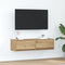 vidaXL - TV-meubel - Artisan - Eiken - 100x31x25,5 - cm - Bewerkt - Hout
