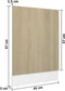 vidaXL - Vaatwasserpaneel - 45x3x67 - cm - spaanplaat - sonoma - eikenkleurig