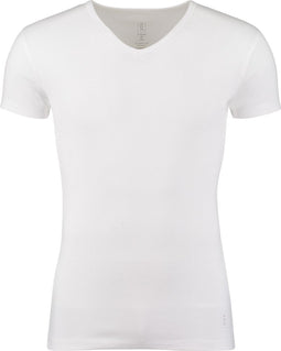 Saint Basics heren T-shirt V-hals Biologisch katoen - M - Wit