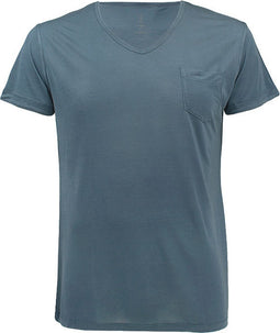 Saint Basics st. anthony V-hals shirt blauw - S