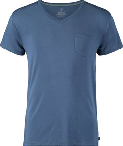 Saint Basics st. anthony V-hals shirt blauw - XXL