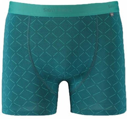 Saint Basics Tencel heren boxer Luke, Forest Diamonds - XL - Groen