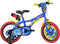 Dino Sonic - Kinderfiets 16 Inch - van 4-6 Jaar - met Zijwieltjes - Jongensfiets Blauw