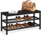 Goliving Schoenenrek - Schoenenbank - 3 Lagen - Industrieel - 80 x 30 x 45 cm - Zwart Hout