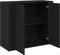 vidaXL - Dressoir - Zwart - Eiken - 80x33x70 - cm - Engineered - Wood