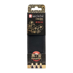Sakura - Fineliner pigma micron black and gold 3st | Set a 3 stuk | 6 stuks