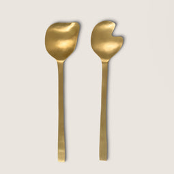 Salad server, Gold in gift pack Gold / Brass