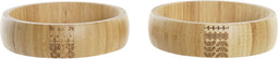 Saladekom DKD Home Decor Natuurlijk Bamboe 20 x 20 x 5 cm