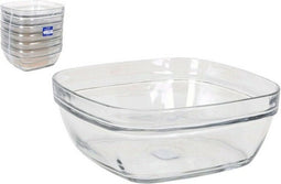 Saladekom Duralex Lys Vierkant Stapelbaar (20 x 20 x 8 cm) (2 L)