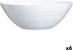 Saladekom Luminarc Harena Wit Glas (Ø 27,3 cm) (6 Stuks)
