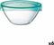 Saladekom Luminarc Keep'n Lagon Transparant Met deksel Glas Ø 17 cm (6 Stuks)