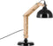 SALADO - Bureaulamp - Zwart - Rubberhout