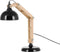SALADO - Bureaulamp - Zwart - Rubberhout