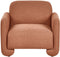 SALAND - Fauteuil - Goudbruin - Polyester