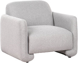 SALAND - Fauteuil - Grijs - Polyester