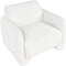 SALAND - Fauteuil - Wit - Polyester