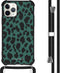 iMoshion iPhone 11 Pro Max - Hoesje met Koord - Verstelbaar Koord Zwart / Meerkleurig / Groen / Panterprint