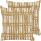 SALIX - Sierkussen set van 2 - Beige - 45 x 45 cm - Katoen