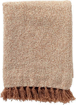 SALLY - Plaid 140x180 cm - zacht - franjes - Cork - roze