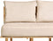 SALO - Tweezitsbank met tafeltje - Beige - Polyester