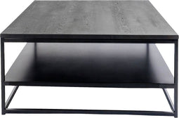 Salontafel 110x110x38 cm, O340 zwart