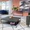 Salontafel 110x110x38 cm, O340 zwart