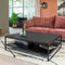 Salontafel 110x110x38 cm, O340 zwart