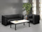 Salontafel 120x60x45cm bladkleur Antraciet eiken framekleur Aluminium (RAL9006)