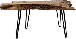 HSM Collection Salontafel 90x55x42cm Naturel Teak Wortelhout/Metaal