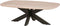Salontafel Akagi deens ovaal mangohout 120x70 cm - Ashblond