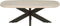 Salontafel Akagi deens ovaal mangohout 120x70 cm - Ashblond