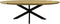 Salontafel Bern swiss edge - 130x80x42.5 - Naturel/zwart - Mangohout/metaal